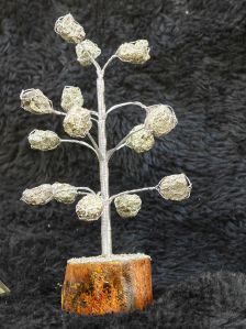 15 raw pyrite tree for money attract