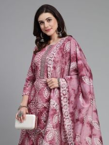 Ladies Printed Anarkali Suit