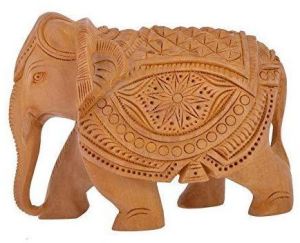 Wooden Elephant Statue