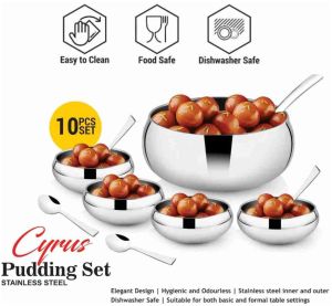 Stainless Steel Serving Bowl - Cyrus Pudding Set