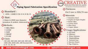 Rubber Lined FBE Coating Flanged Spool Pipe