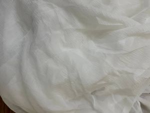 Plain White Najmin Chiffon Fabric