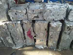 Aluminum sandwich sheet scrap