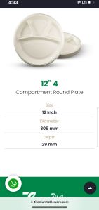 bagasse plate