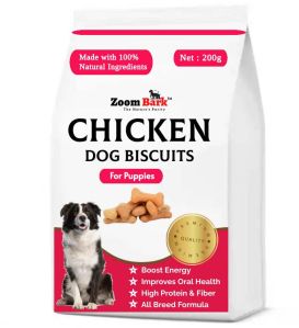 Zoom Bark Chicken Flavour Puppy Biscuits