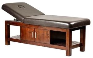 Wooden spa beds