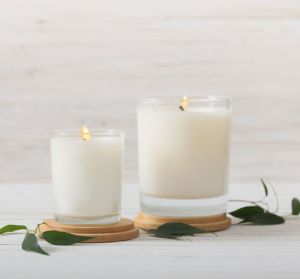 Plan glass scented candles