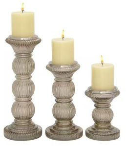 Glass Candle Holders