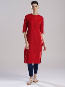 cotton plain kurti