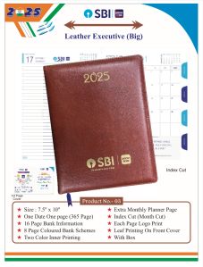 SBI Leather Diary 2025