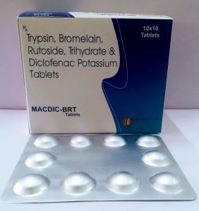 Trypsin Bromelain Rutoside Trihydrate Tablets