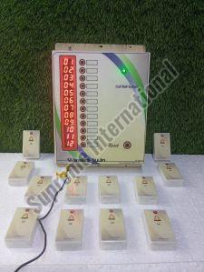 Wireless Peon Call Bell System 12 User Digital Display