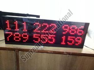 Wireless Token Display for Airport with 8 Window