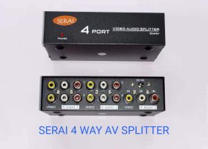 Serai Audio Video Splitter 4 Way