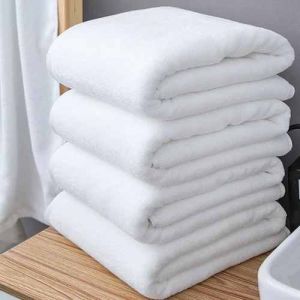 White Cotton Bath Towel