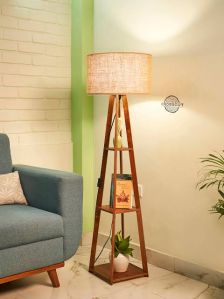 Wooden Designer Floor Lamp