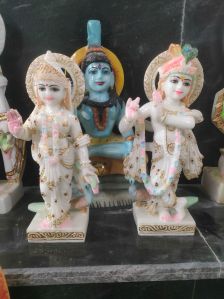 Radha Krishna Stone Statue