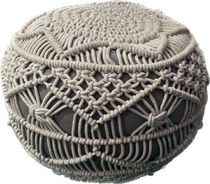 Macrame Pouf