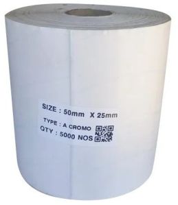 Chromo Paper Barcode Label