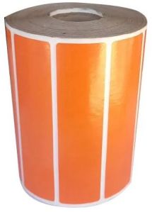 Orange Thermal Barcode Sticker