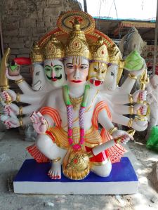 Marble Panchmukhi Hanuman Statue