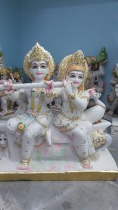 Marble Radha Krishna Statue