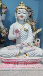 Multicolor Marble Gautam Buddha Statue