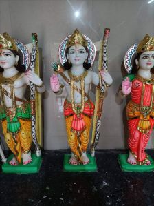 Multicolor Marble Ram Darbar Statue