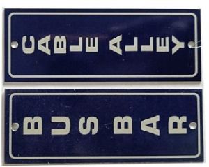 Aluminium Busbar Legend Plate