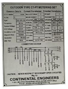 Aluminium Transformer Plate