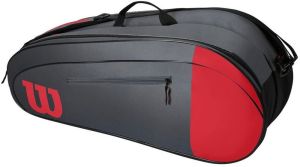 Wilson Team 6 Racquet Bag - Red & Grey