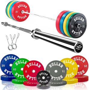 Bumper Plates with Olympic Barbell