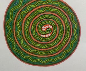 Snake Spiral painting