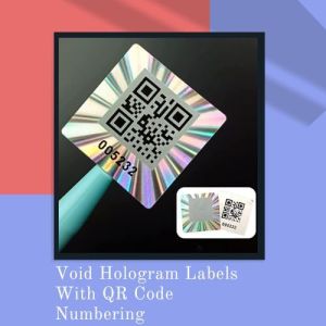 QR Code Hologram Label