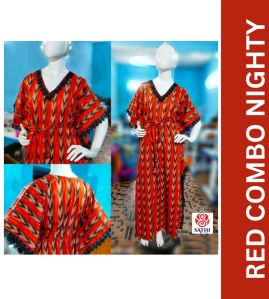 Red Combo Nighty