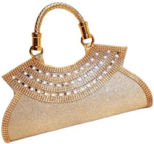 Yellow PU Leather Clutch Purse For Wedding