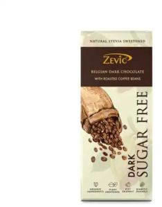 ZEVIC BELGIAN DARK CHOCOLATE WITH ROASTED COFFEE BEANS