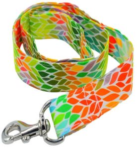 Tie Dye Cotton Dog Leash(Flat ,Medium)