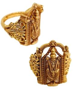 Nagas Balaji gold Ring