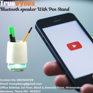 Pen Stand with Bluetooth Speaker