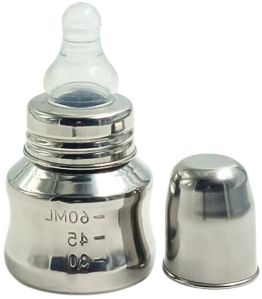 Voik Vega Stainless Steel Baby Feeding Bottle 80ml