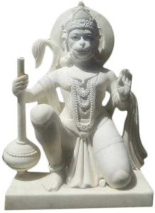 36 Inch Hanuman Marble Statue