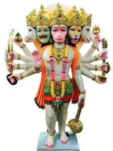 marble panchmukhi hanuman statues