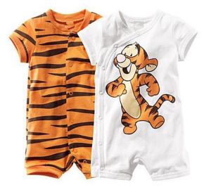 Tiger Print New Born Baby Romper