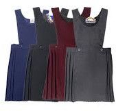 Girls Poly Viscose School Pinafore