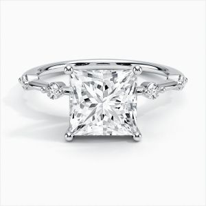 white gold diamond solitaire engagement ring