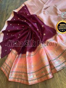 Weaving Banarasi Warm Soft Silk Saree