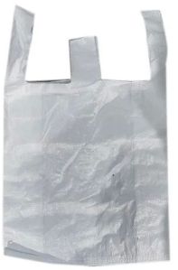 Plain White W Cut PP Bag