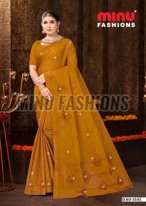 Tamanna Embroidered Cotton Saree