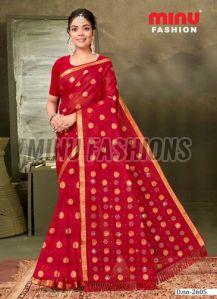 Tara Sitara Embroidered Cotton Saree